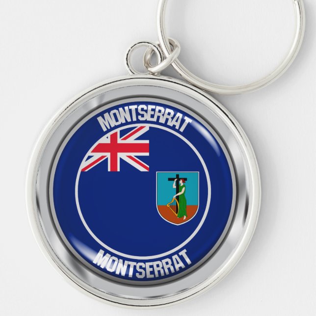 Llavero Montserrat Round Emblem (Frente)
