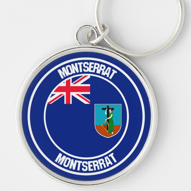 Llavero Montserrat Round Emblem (Frente)
