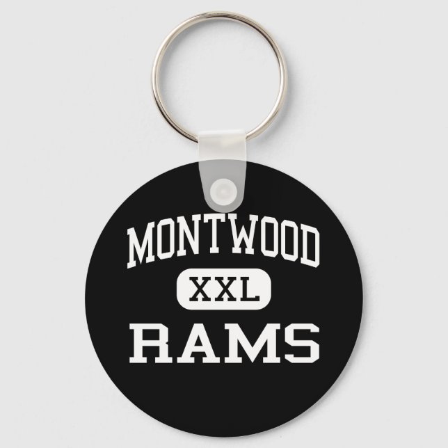 Llavero Montwood - Rams - High School - El Paso Texas (Anverso)