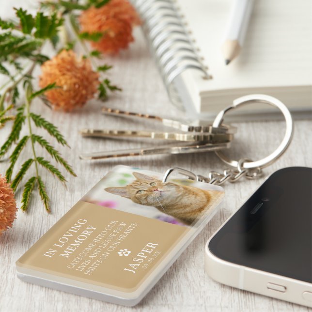 Llavero Monumento a la pérdida de Mascota de citas fotográ (Frente Derecha)