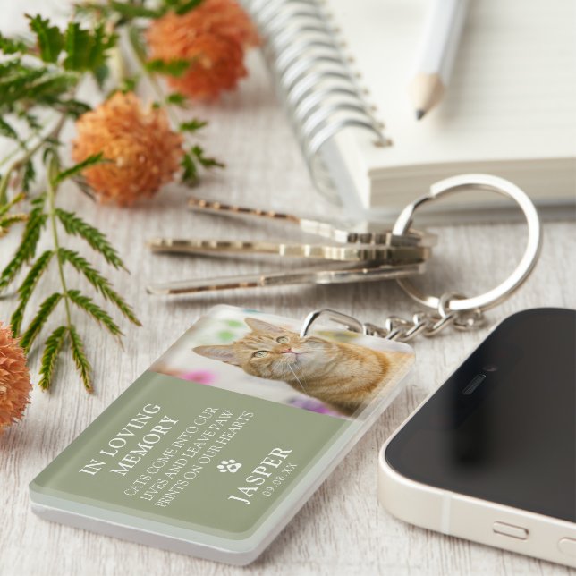 Llavero Monumento a la pérdida de Mascota de citas fotográ (Frente Derecha)