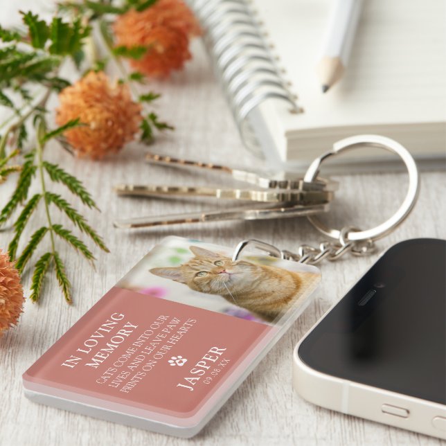 Llavero Monumento a la pérdida de Mascota de citas fotográ (Frente Derecha)