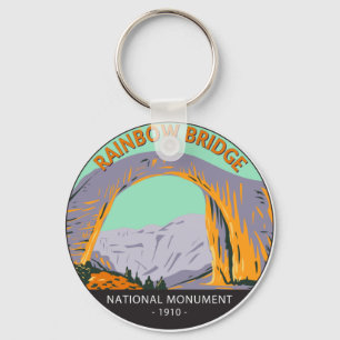 Llavero Monumento nacional al puente arco iris Utah Vintag