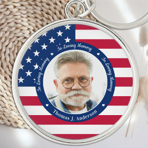 Llavero Monumento patriótico - Personalizado de la bandera