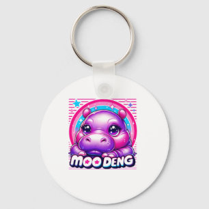 Llavero Moo Deng Baby Cute Hippo Chica Baby Pygmy Funny Pi