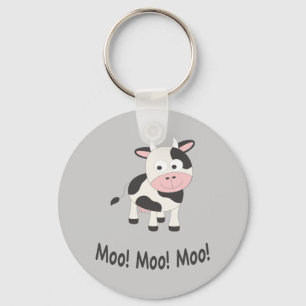 Llavero Moo Moo Moo Cute Personalizado vaca
