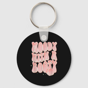 Llavero Moody Con Un Booty Gracioso Peach Groovy Sayings
