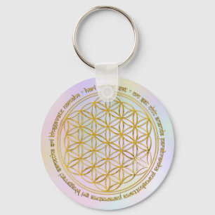 Llavero Moola Mantra / Blume Des Lebens   pastell