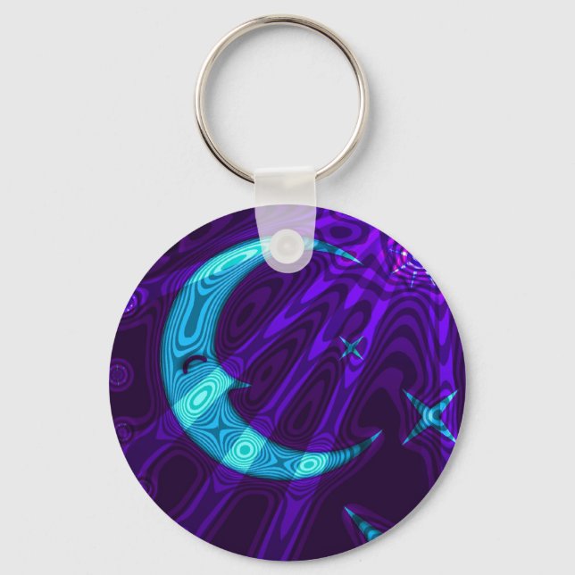 Llavero Moon and Stars/Fantasy Art/Keychain (Anverso)
