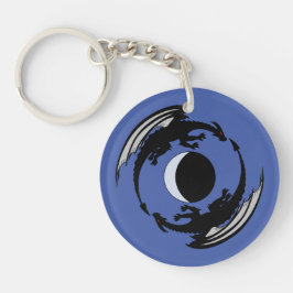 Llavero Moon Dragons Fantasy Design Keychain