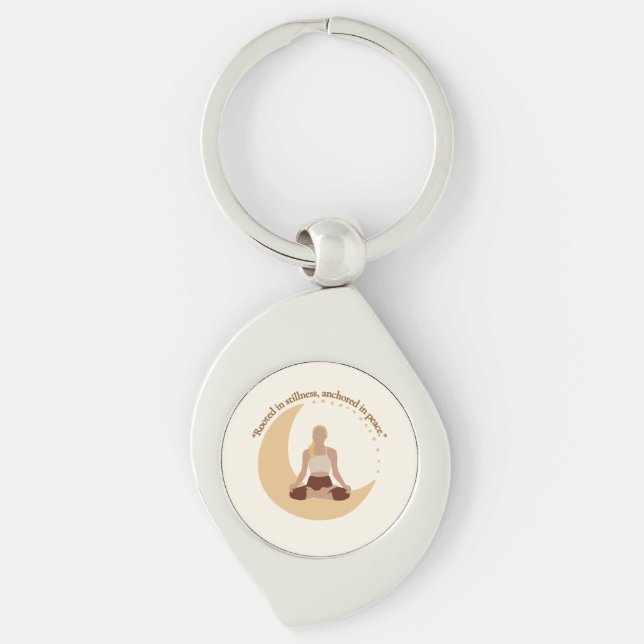 Llavero Moon Meditation – Celestial Wellness  (Anverso)