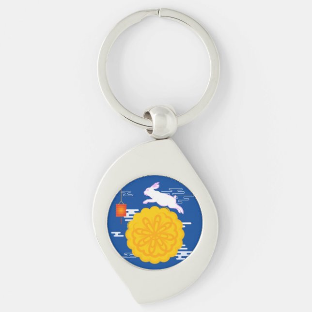 Llavero Moonakes Jumping Moon Rabbit, Festival de Mediados (Anverso)