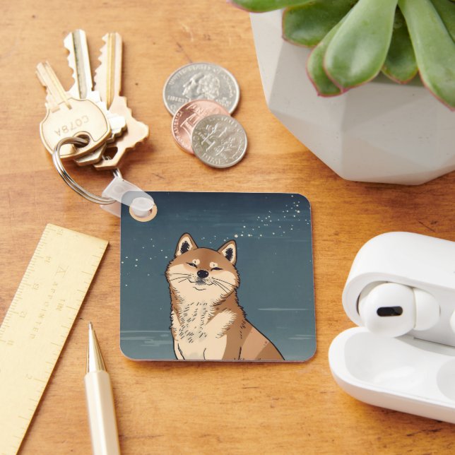Llavero Moonlit Shiba Dog Keychain (Escritorio )
