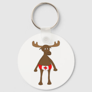Llavero Moose canadiense