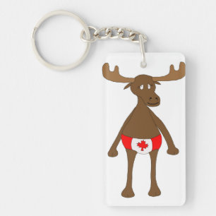 Llavero Moose canadiense
