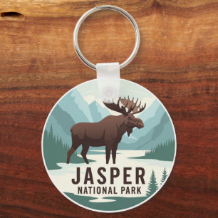 Llavero Moose en Jasper National Park Canada Travel (Viaje