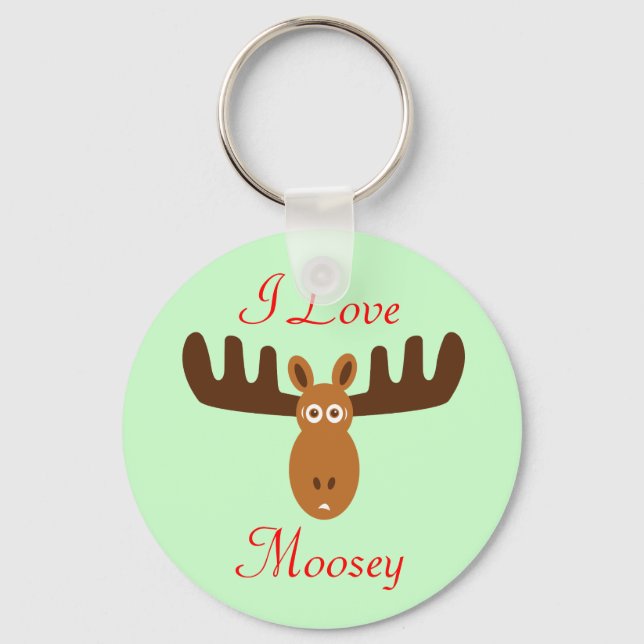 Llavero Moose Head_I Love Moosey (Anverso)