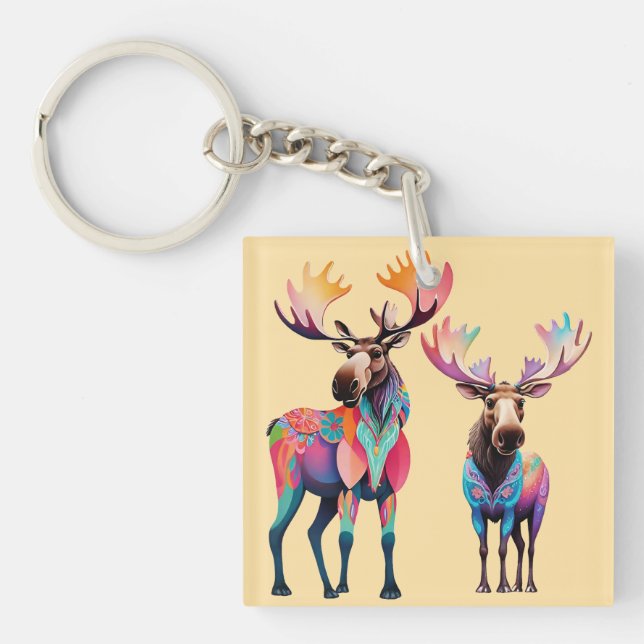 Llavero Moose is Waiting to Join a Herd (Frente)