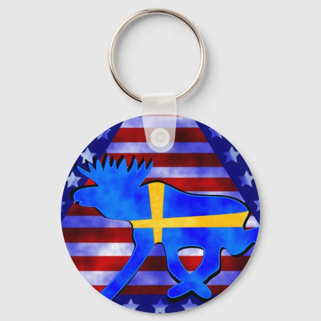 Llavero Moose sueco-americano (Anverso)