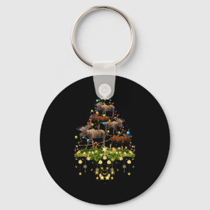 Llavero Mooses de árbol de Navidad alumbran Navidad en Moo