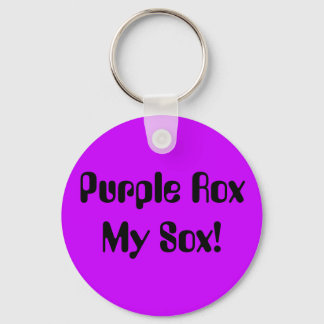Llavero Morado Rox Mi Sox!