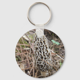Llavero Morel Mushroom Keychain