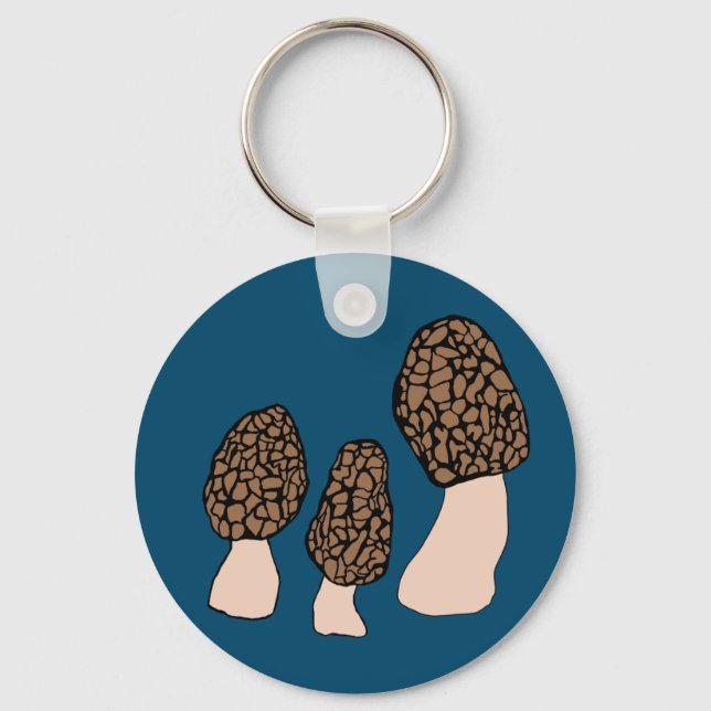 Llavero Morels Mushrooms Fun Fungi PERSONALIZAR IT (Anverso)
