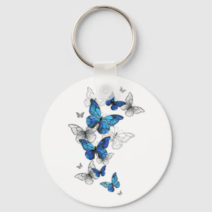 Llavero Morfo de las mariposas voladoras azules
