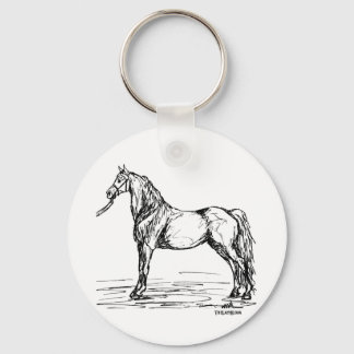 Llavero Morgan Horse Simple Sketch