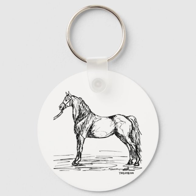 Llavero Morgan Horse Simple Sketch (Anverso)