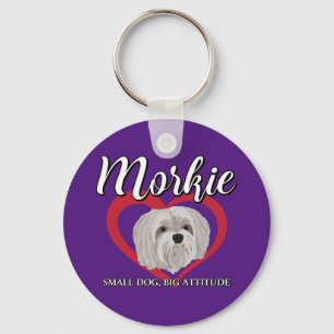 Llavero Morkie - Perro Pequeño, Gran Actitud - 3