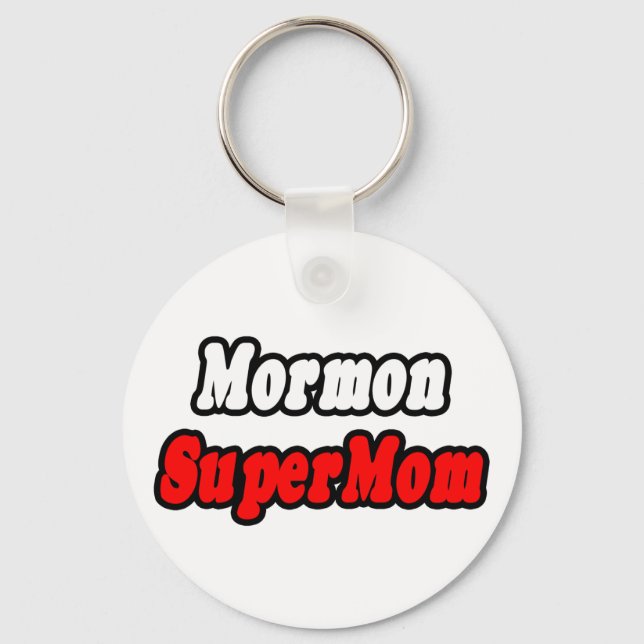Llavero Mormon SuperMom (Anverso)