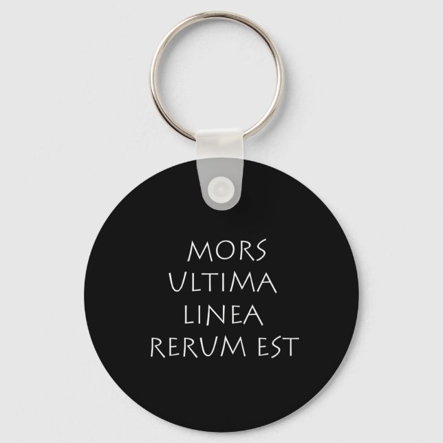 Llavero Mors ultima linea rerum est (Anverso)