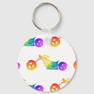 Llavero Mortocicleta arco iris