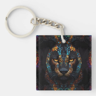 Llavero Mosaic Panther Art