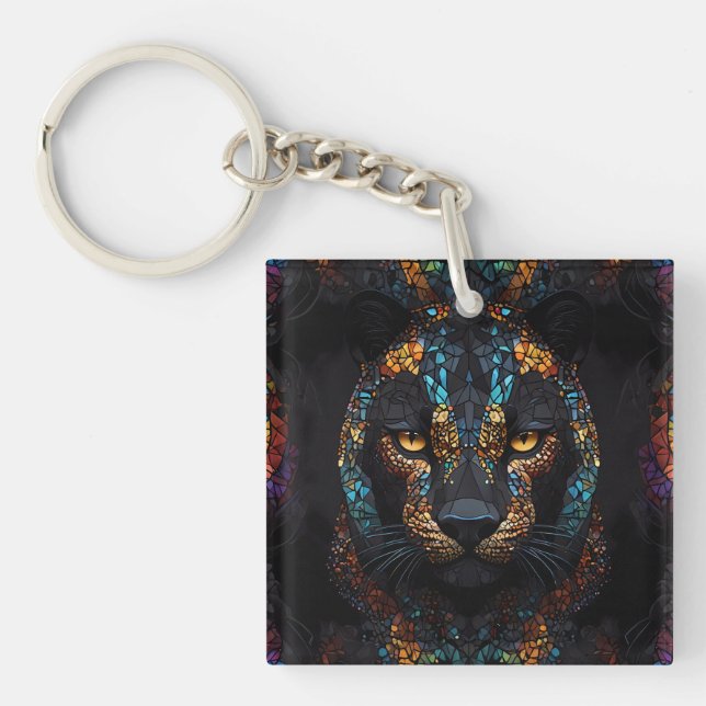 Llavero Mosaic Panther Art (Frente)