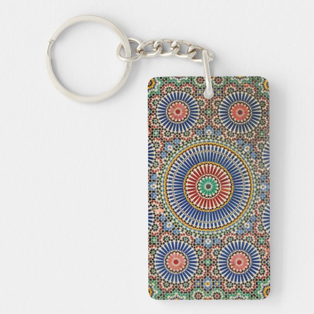 Llavero mosaico árabe marruecos islam patrón religioso (Frente)