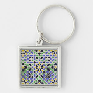 Llavero Mosaico en los dado de la puerta en el pasillo de