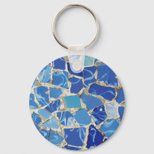Llavero Mosaicos de Gaudi con un tacto del aceite