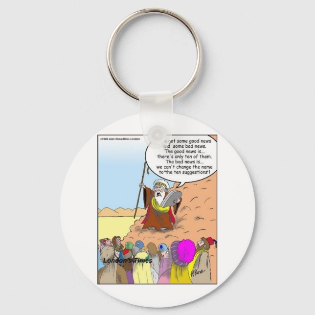 Llavero Moses & The Ten Suggestions Funny Gifts & Tees (Anverso)