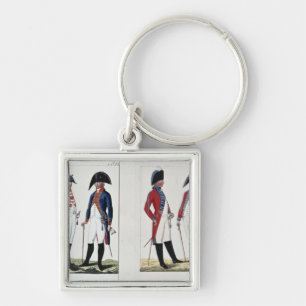 Llavero Mosqueteros y oficiales, 1800