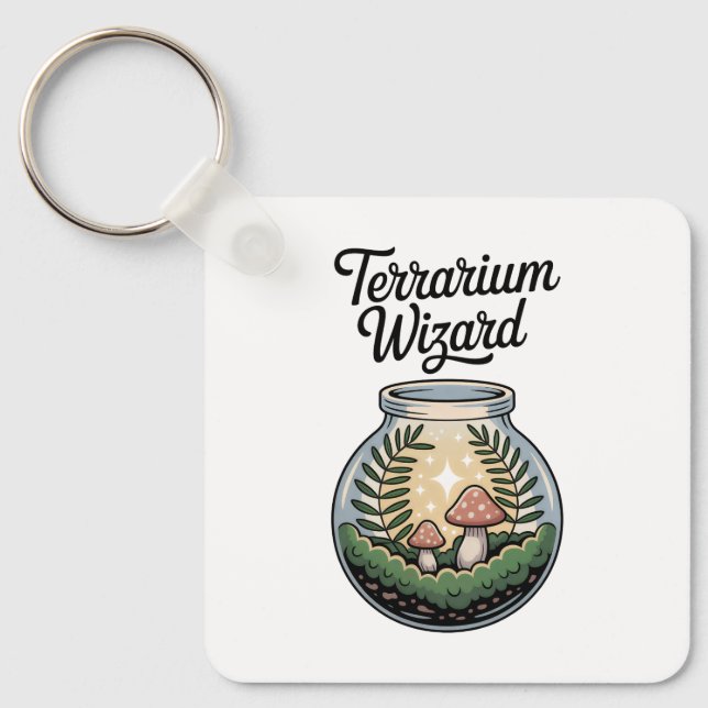 Llavero Moss Jar Plant Terrarium Building Lover (Anverso)