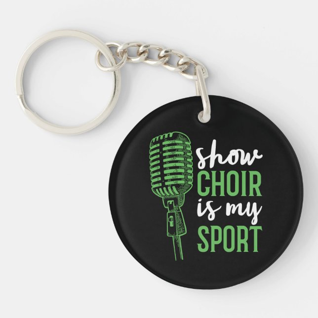 Llavero Mostrar coro es mi deporte (Frente)