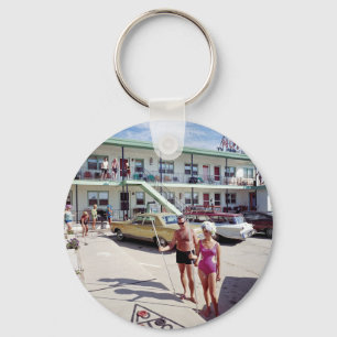 Llavero Motel de la ensenada del resto en los años 60