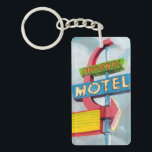 Llavero Motel de Phoenix de la acuarela<br><div class="desc">Artista del motel de Phoenix de la acuarela: Naomi McCavitt</div>