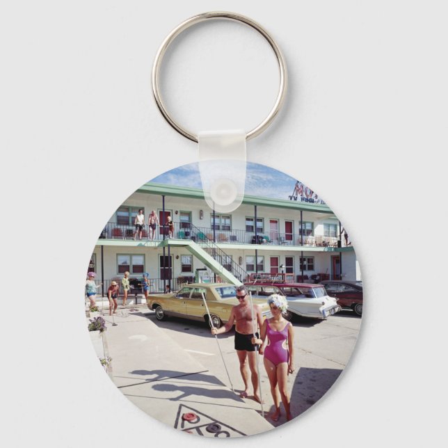 Llavero Motel Rest Cove en los años 60 (Anverso)