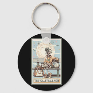 Llavero Moth del día de juego de la tarjeta Tarot Skeleton