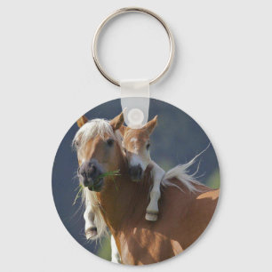 Llavero Mother and Baby Horse