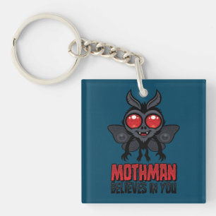 Llavero Mothman Motivacional Cree En Ti