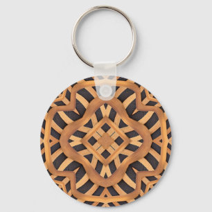 Llavero Motif de madera tallada